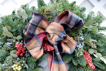 Load image into Gallery viewer, Noble Fir Mixed Wreath 12&quot;
